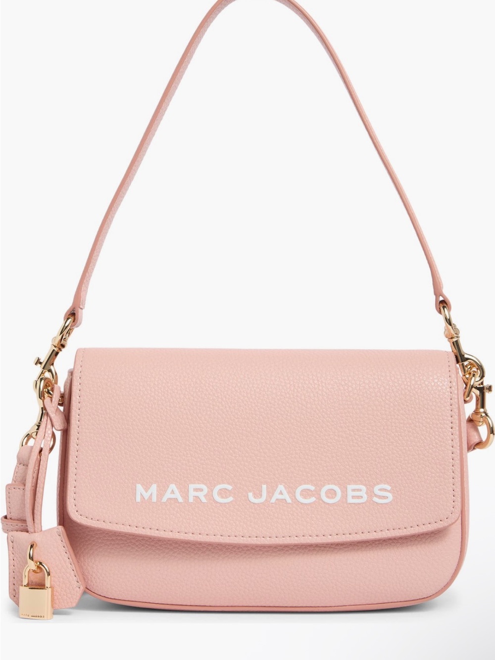 Marc Jacobs Blush Pink Pebbled Leather Shoulder Bag